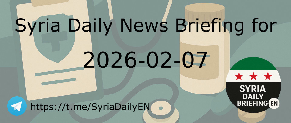 Syria Daily News Briefing for 2026-02-07 | Syria Daily Briefing