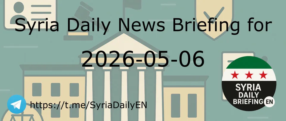 Syria Daily News Briefing for 2026-05-06