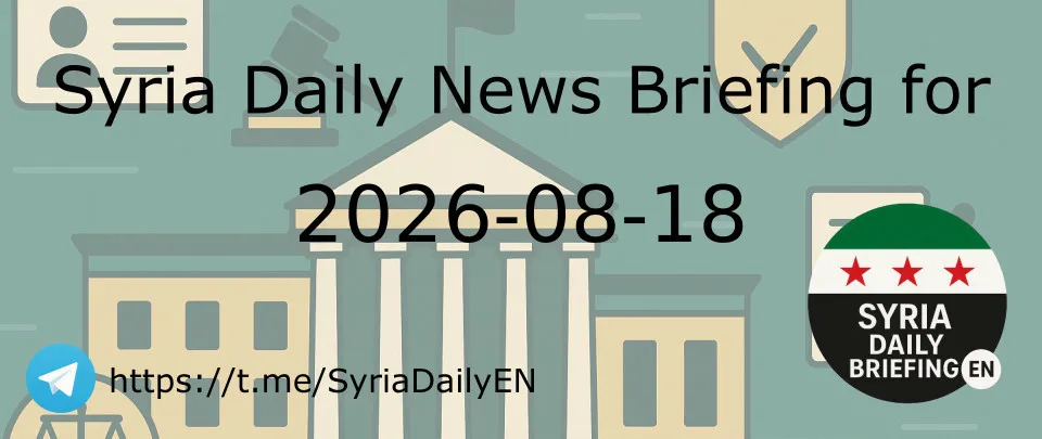 Syria Daily News Briefing for 2026-08-18