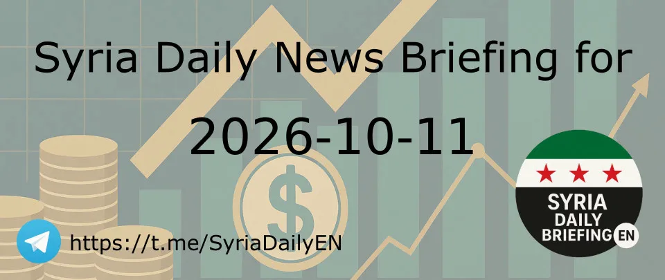 Syria Daily News Briefing for 2026-10-11